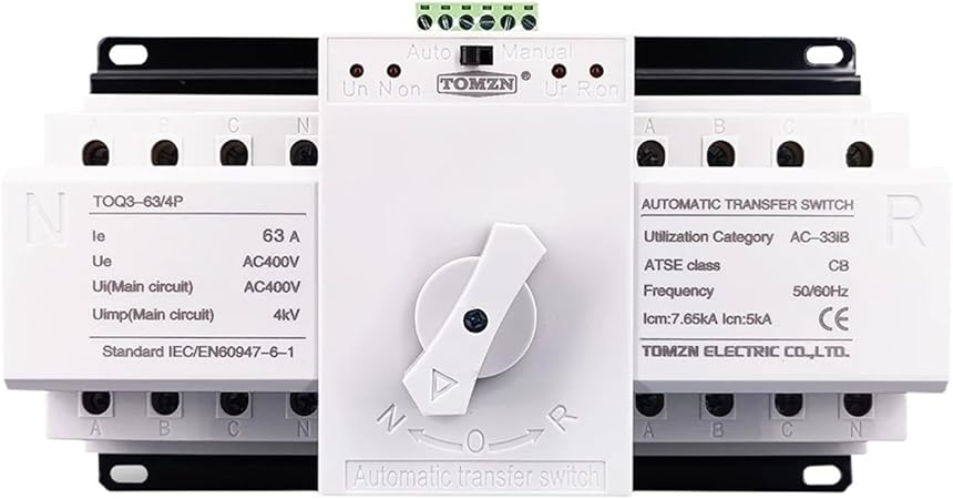 4P 63A 380V MCB Type Dual Power Automatic Transfer Switch ATS 4P 63A 380V MCB Type Dual Power Automatic Transfer Switch ATS