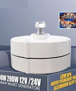 Low Speed Gearless Wind Turbine 100W 200W 12V 24V for Home RV Boats 2