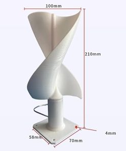 12V Spiral Wind Turbines Generator Portable DIY Micro Wind Power 2