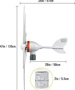 12V 500W Wind Turbine Generator with MPPT Controller for Home Use 2