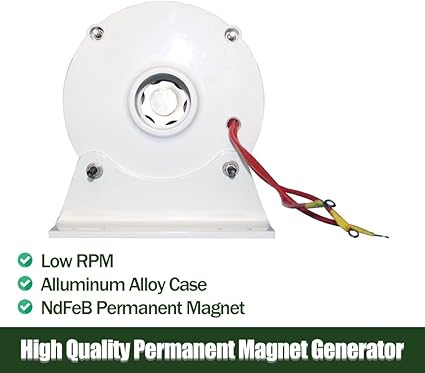 400W 600W 12V 24V Wind Turbine Generator Gearless Permanent Magnet 2 400W 600W 12V 24V Wind Turbine Generator Gearless Permanent Magnet - Image 2