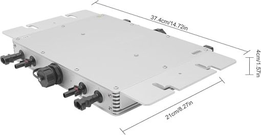 1400W Waterproof Solar Microinverter with Self Cooling and 110V Output - Image 2
