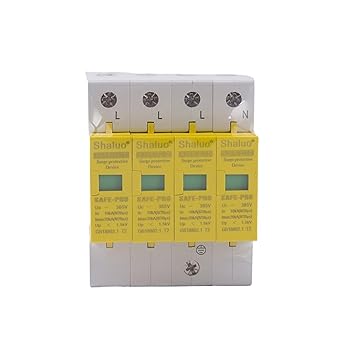 SPD 385V 10KA 20KA 4P Haus Überspannungsschutz Ableitergerät SLSP1-20D SPD 385V 10KA 20KA 4P Haus Überspannungsschutz Ableitergerät SLSP1-20D