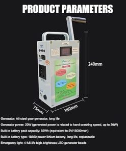 Hand Crank Generator for Portable Power Supply and Emergency Use 2