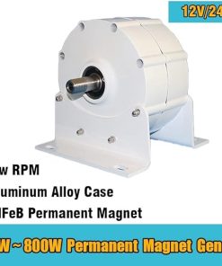 Low Speed 500W 600W 800W Gearless Wind Turbine Generator for Home 2