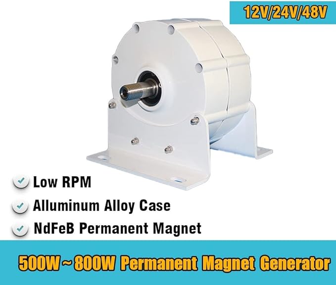 Low Speed 500W 600W 800W Gearless Wind Turbine Generator for Home 2 Low Speed 500W 600W 800W Gearless Wind Turbine Generator for Home - Image 2