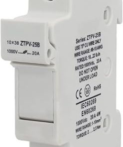 5 Sets PV Solar Fuse 10A 15A 20A 25A 30A 1000V DC Fuse Holder 2