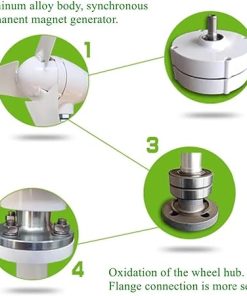 300W Wind Turbine Kit 3 Blades 12V 24V for Marine RV Home Use 2