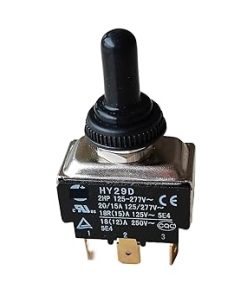 DPDT Toggle Switch Silicone Cover 2HP 20A 125-277V Protection