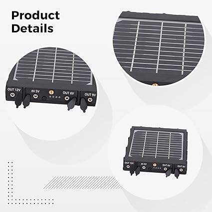 8000mAh Solar Charger with 12V 9V 6V Outputs for Trail Cameras 2 8000mAh Solar Charger with 12V 9V 6V Outputs for Trail Cameras - Image 2