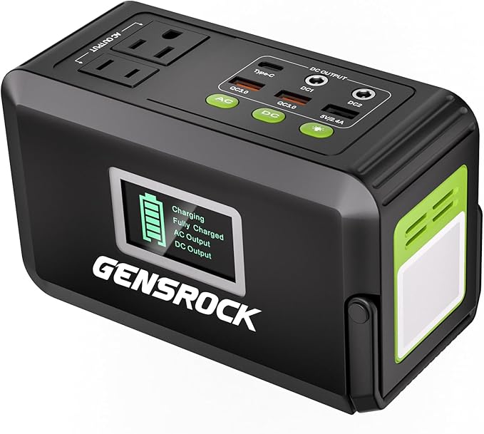 GENSROCK 120W Power Station and 300W CPAP Backup for Camping Emergencies 2 GENSROCK 120W Power Station and 300W CPAP Backup for Camping Emergencies - Image 2