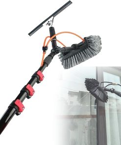 Extendable Window Cleaning Kit for Solar Panels – 35.4FT Telescopic Brush