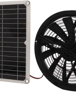 Solar Powered Exhaust Fan, 100W Solar Panel with 10 High Speed Exhaust Fan, Ventilation Extractor for RV, Yacht, Shed Ventilation, Greenhouse Solar Powered Exhaust Fan, 100W Solar Panel with 10 High Speed Exhaust Fan, Ventilation Extractor for RV, Yacht, Shed Ventilation, Greenhouse