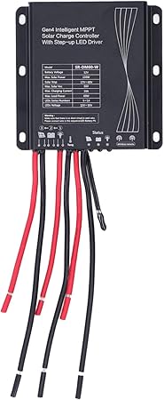 Efficient 12V Smart MPPT Solar Controller with LED Driver Features Efficient 12V Smart MPPT Solar Controller with LED Driver Features