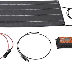 100W Monocrystalline Solar Panel Kit with MPPT for Outdoor Use