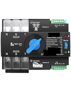 3 Phase Automatic Transfer Switch 63A 100A Din Rail 110V 120V