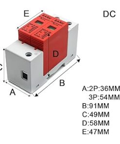 Surge Protector DC 500V 800V 1000V 20KA to 60KA for PV Solar Systems 2