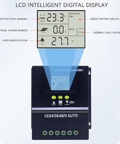 MPPT Solar Controller with LCD Display 12V 24V 36V 48V Dual USB 200A 2