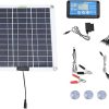 Portable 50W Monocrystalline Solar Panel Kit USB Charger for Travel 4