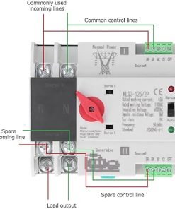 63A AC 110V Dual Power Automatic Transfer Switch for Generators 2