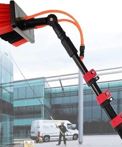 Solar Panel and Glass Cleaning Brush with 36FT Water Fed Pole Kit Solar Panel and Glass Cleaning Brush with 36FT Water Fed Pole Kit