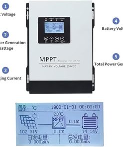 MPPT 100A 120A 230V Solar Charge Controller with LCD Display 2