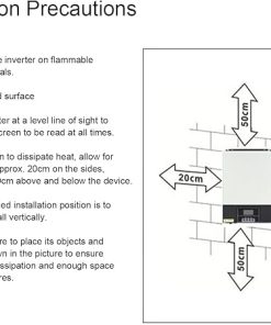 Hybrid MPPT Solar Inverter 5.5KW 100A 48V Pure Sine Wave Controller 2