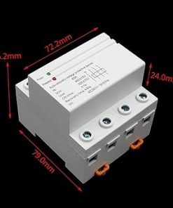 5pc 60A 380V 3P+N Din Rail Automatic Restore Over Voltage Relay 2