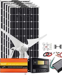 500W Solar Panel Kit with 400W Wind Generator for Off Grid Use