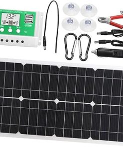 Solar Power Panel Kit with Controller for Camping and Outdoor Use Solar Power Panel Kit with Controller for Camping and Outdoor Use