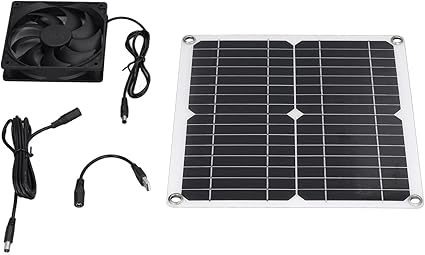 12W Solar Panel Kit USB Fan Lightweight Portable for Outdoor Use 12W Solar Panel Kit USB Fan Lightweight Portable for Outdoor Use