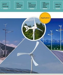 300W Portable Wind Turbine Solar Hybrid Power Generation System 2