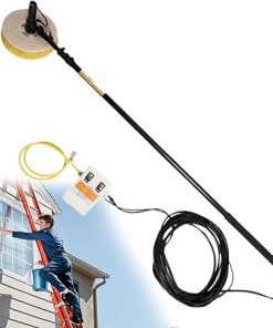 Telescopic Rod Solar Panel Cleaning Machine Electric Pole Kit 7.5m