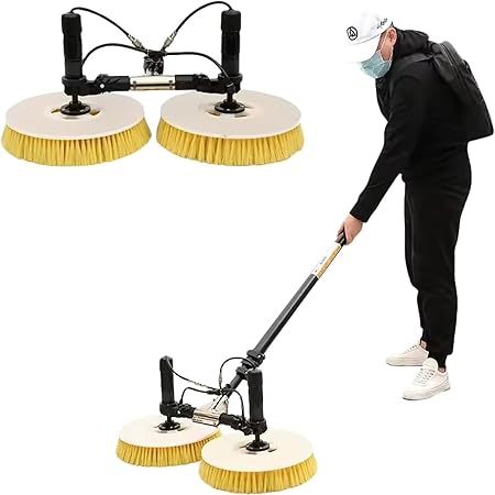 Electric Double Head Window Washer with Retractable Design for Solar Panels Electric Double Head Window Washer with Retractable Design for Solar Panels