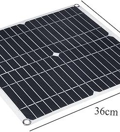 20A Solar Cell Controller with 20W Panel USB Output for Camping 2