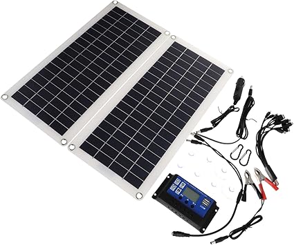 Milisten 12V Solar Cell Board Kit for Outdoor Camping and Travel Milisten 12V Solar Cell Board Kit for Outdoor Camping and Travel
