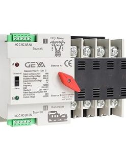 W2R Mini ATS 4P Automatischer Transferschalter 100A 4-polig Din-Schalter