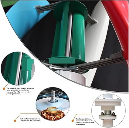 Efficient 1kw 1.5kw Vertical Axis Wind Turbine for Home and RVs 2 Efficient 1kw 1.5kw Vertical Axis Wind Turbine for Home and RVs - Image 2