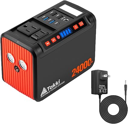 Portable Camping Power Station Takki S81 24000mAh with Wall Charger Portable Camping Power Station Takki S81 24000mAh with Wall Charger