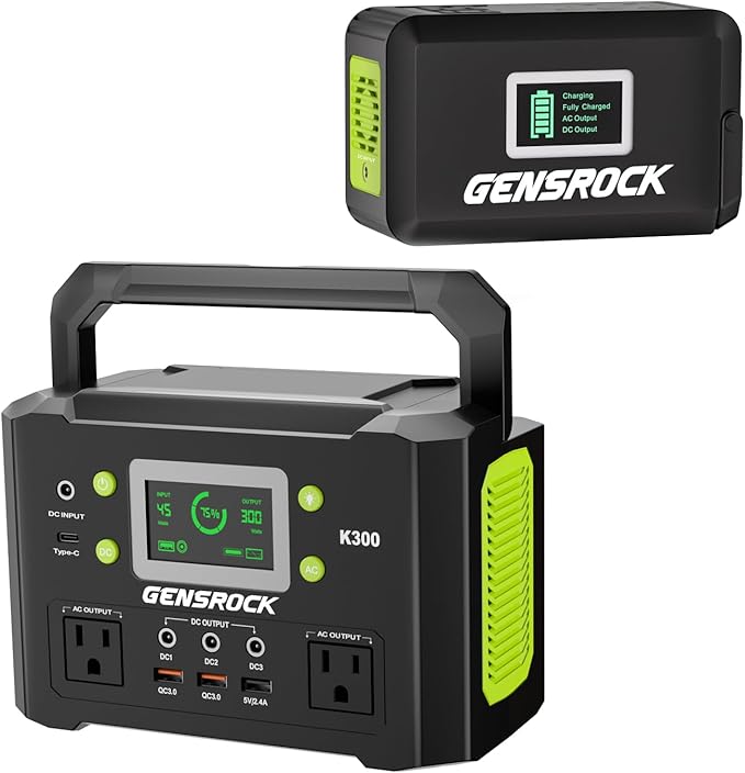 GENSROCK 120W Power Station and 300W CPAP Backup for Camping Emergencies GENSROCK 120W Power Station and 300W CPAP Backup for Camping Emergencies