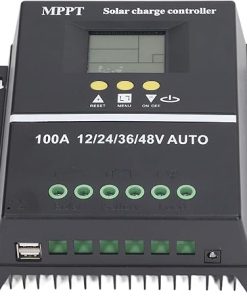 MPPT Solar Charge Controller Dual USB Backlit LCD Display Regulator