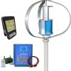 Vertical Wind Turbine Generator 1000W 5 Blades MPPT Controller Green 4 Vertical Wind Turbine Generator 1000W 5 Blades MPPT Controller Green 4