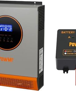 PowMr 2400W Solar Inverter 24VDC to 110V/120VAC with Battery Equalizer
