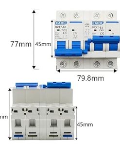 Dual Power Manual Transfer Switch MCB 40A 63A Din Rail Interlock 2