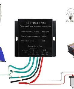 MPPT Wind Turbine Charge Controller 1000W-5000W 12V 24V 48V IP67 2