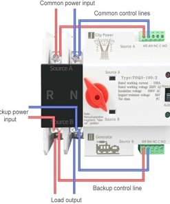 Dual Power Automatic Transfer Switch 2P 3P 4P Electrical Selection 2