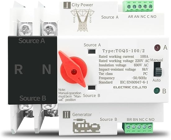 Dual Power Automatic Transfer Switch 63A 100A 125A TOMZN 4P 100A 2 Dual Power Automatic Transfer Switch 63A 100A 125A TOMZN 4P 100A - Image 2