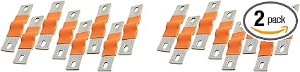 16 Pcs Nickel Plated Copper Bus Bars for Solar Power Batteries 16 Pcs Nickel Plated Copper Bus Bars for Solar Power Batteries