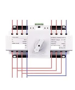 Transfer Switch 4P 63A 380V MCB Type Dual Power Automatic Transfer Switch ATS(2 Input 2 Output)