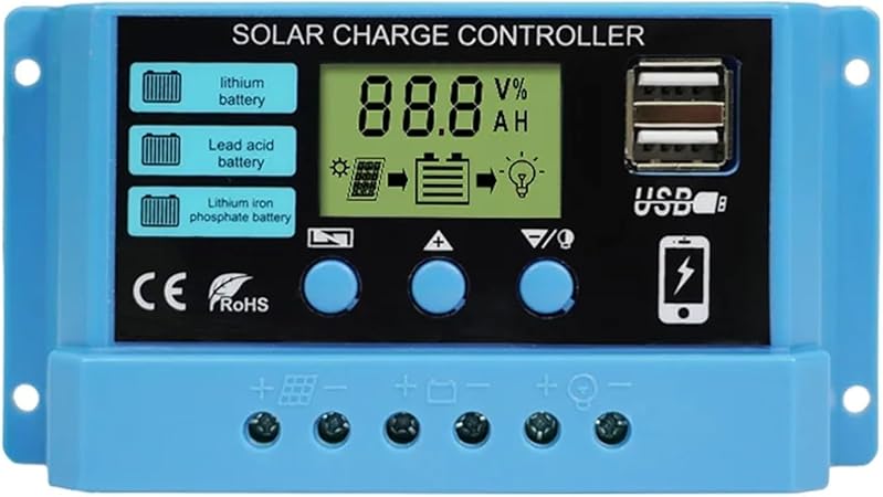 10A to 60A Solar Charge Controller for 12V 24V Battery Systems 10A to 60A Solar Charge Controller for 12V 24V Battery Systems
